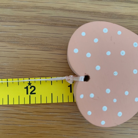 Set of 6 Vintage Country Wooden Hearts on Ribbons - Picture 7 of 10